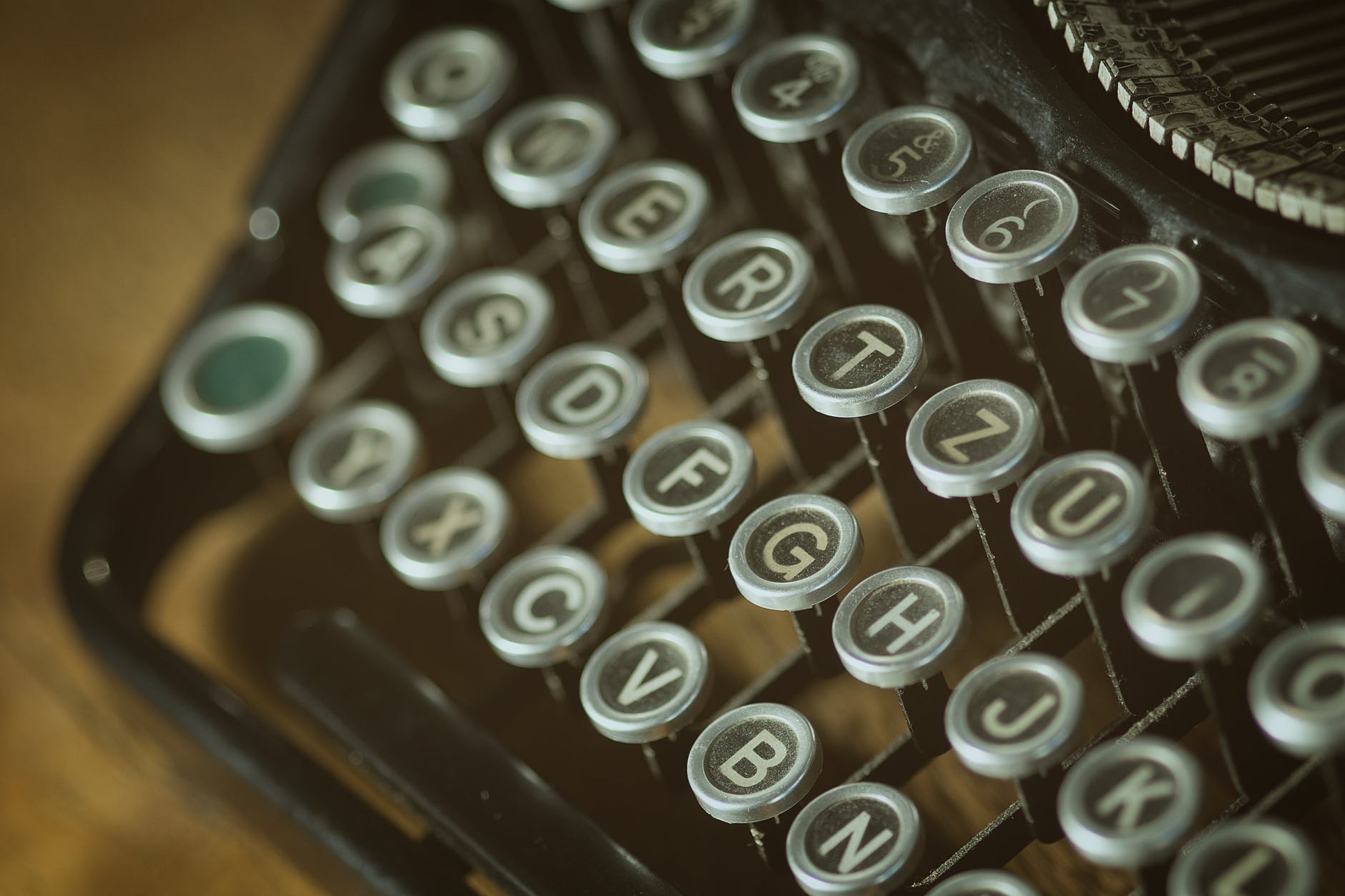 vintage letters typo vintage typewriter